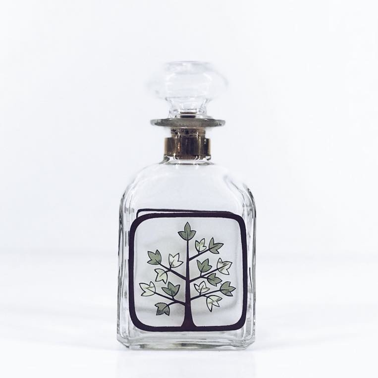 Графин з малюнком скло вінтаж KF-026