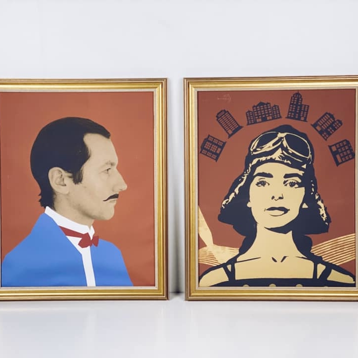 Портрет графіка у ретро стилі в рамкі AR-572