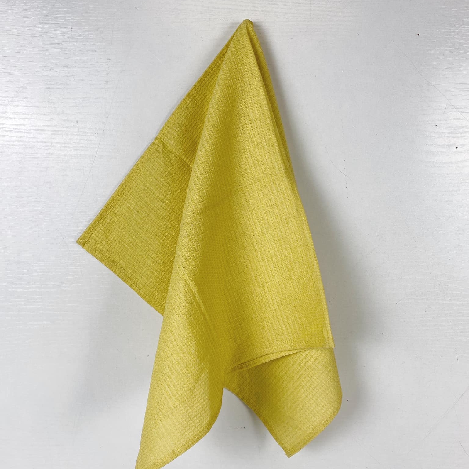 Рушник кухонний жовтий піке TT-027