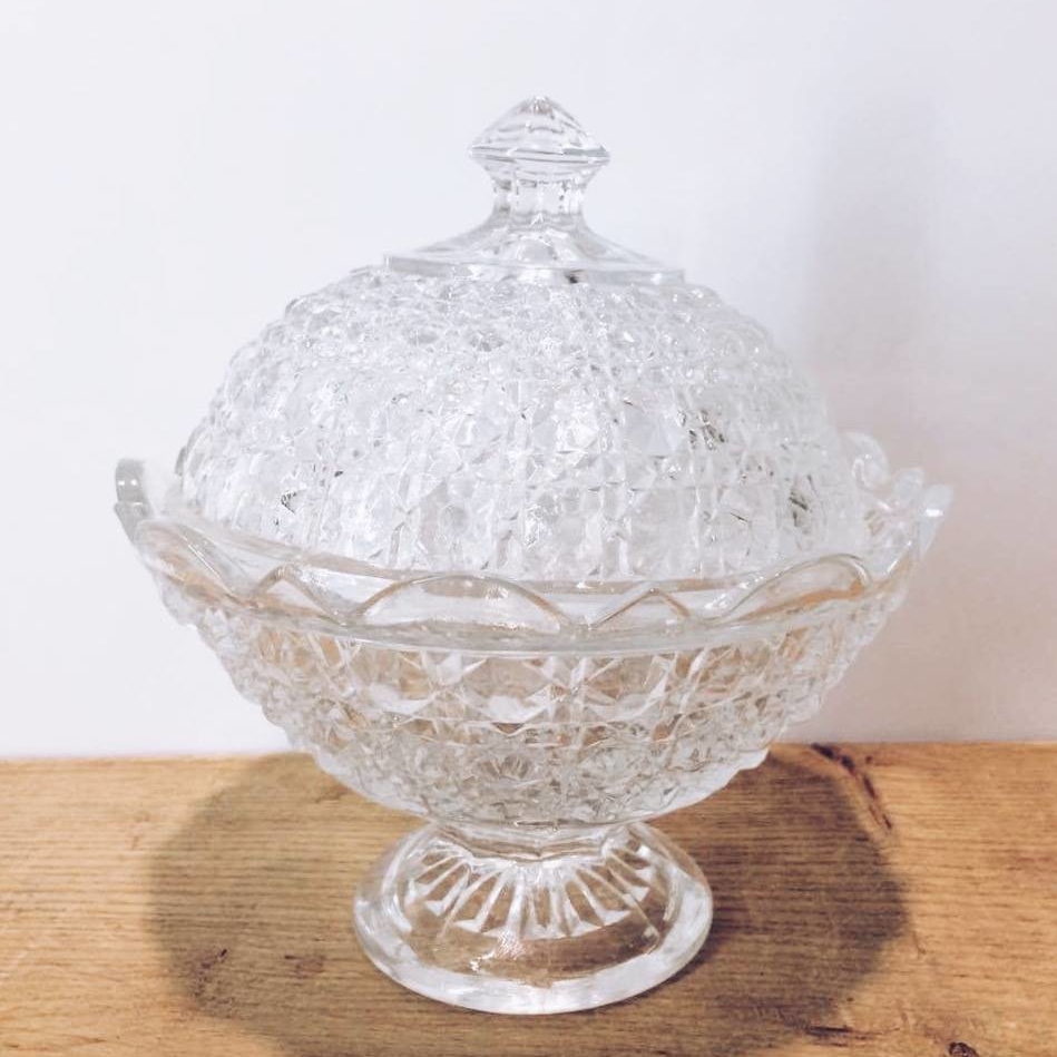 Ваза для цукерок з кришкою кришталь FP-020