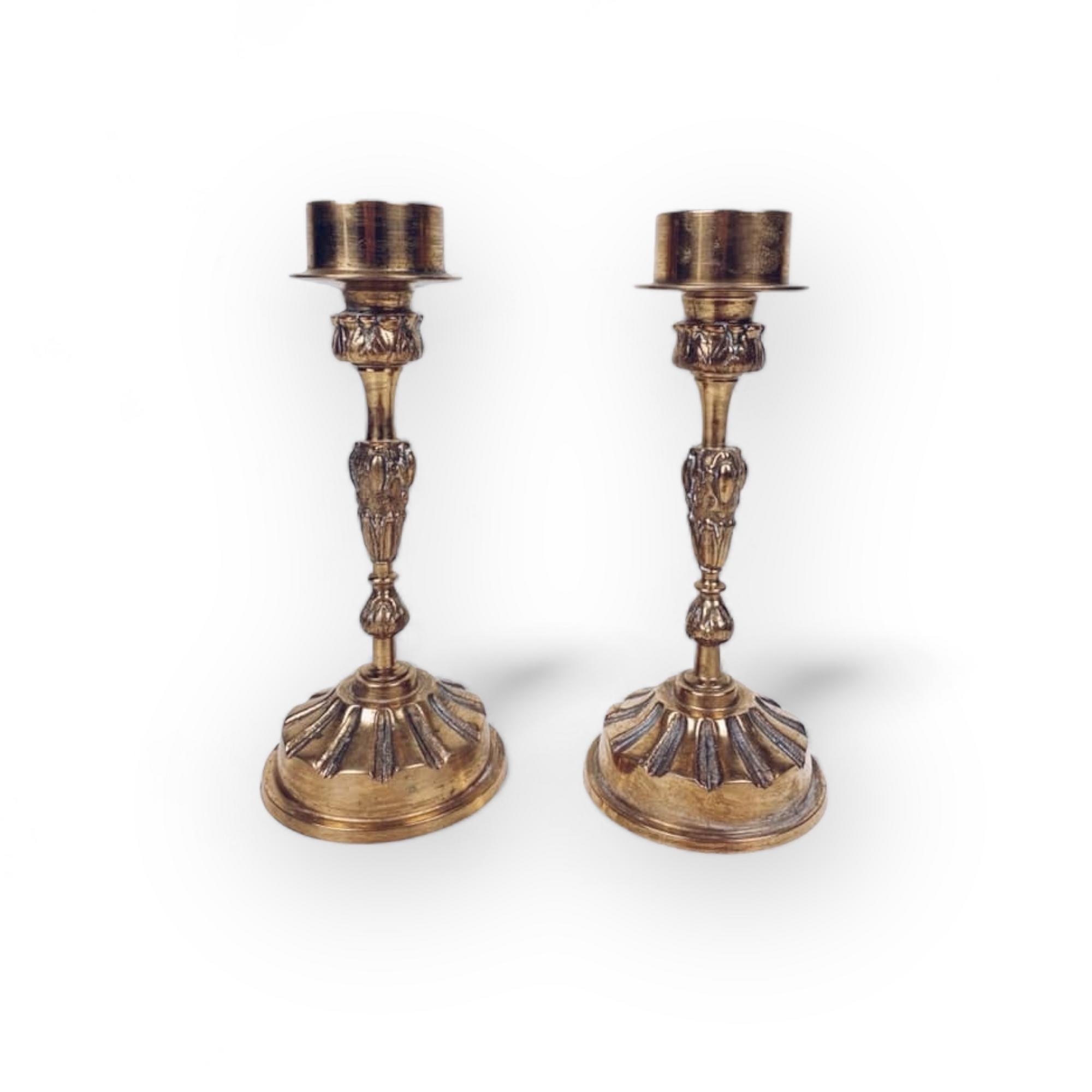 Підсвічник на 1 широку свічку мідь CA-101