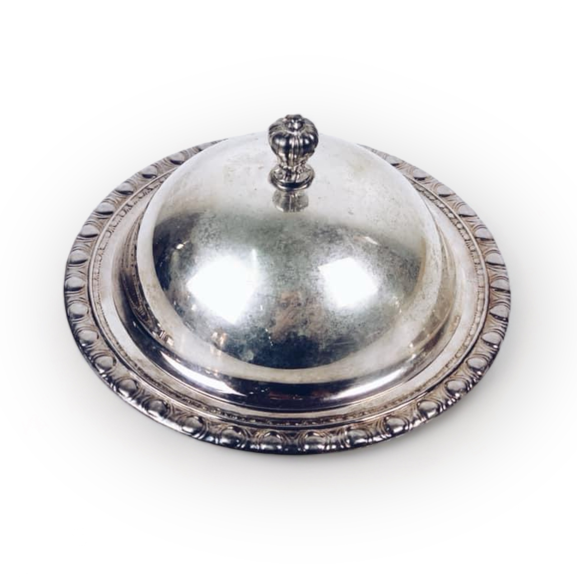 Тарілка мала з ковпаком столове срібло вінтаж PS-054