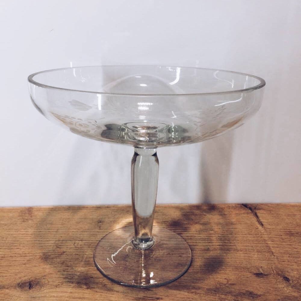 Ваза для фруктів/десертів на ніжці скло вінтаж GS-023