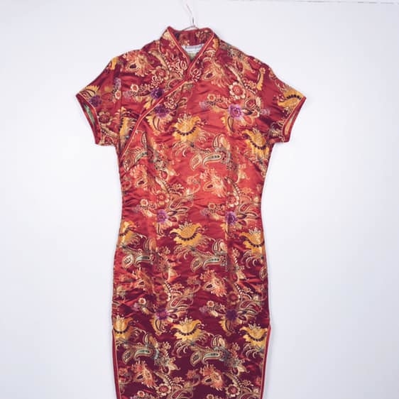 Сукня китай жакард червона 1
