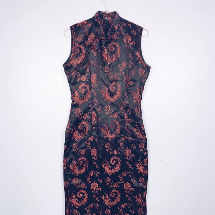 Сукня китай жакард чорна 4