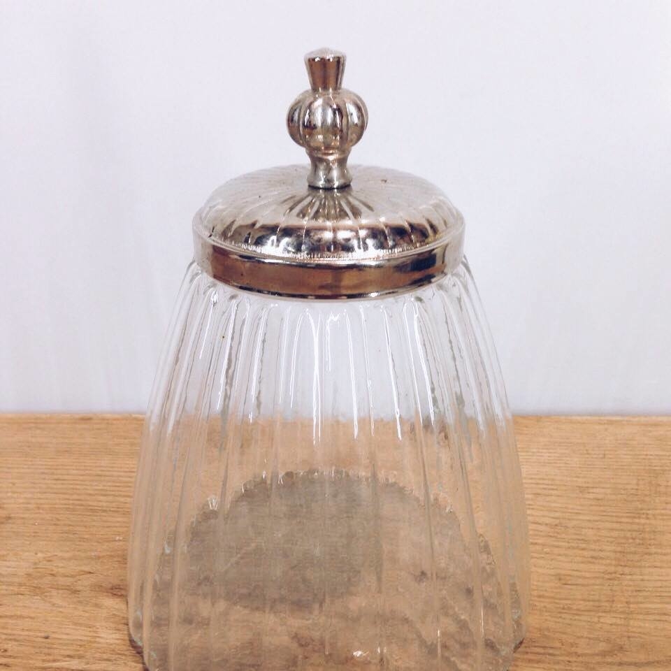 Банка для печива/цукерок скло/метал FP-029