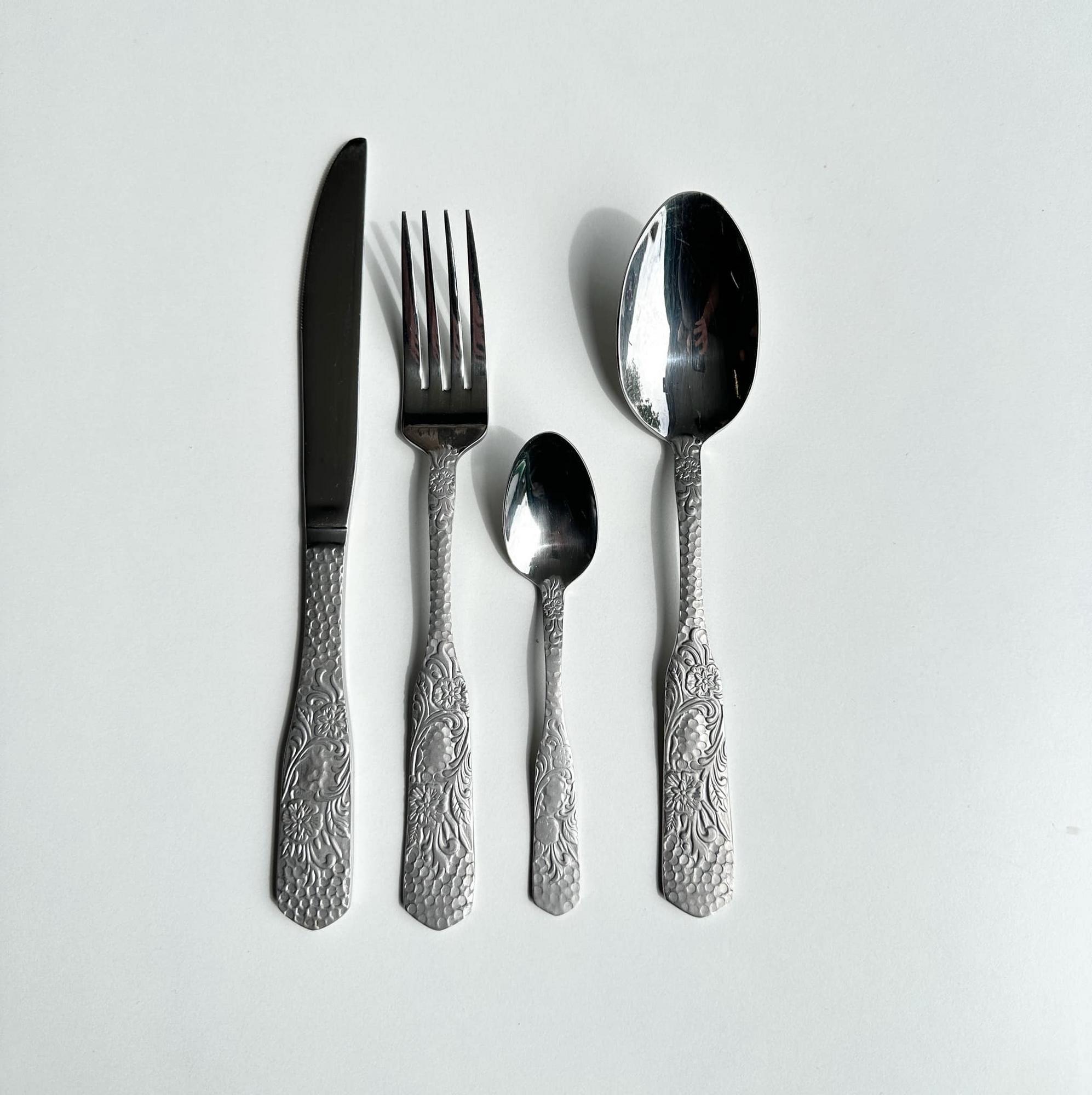 Прибори столові з рельєфним декором нерж сталь KL-012