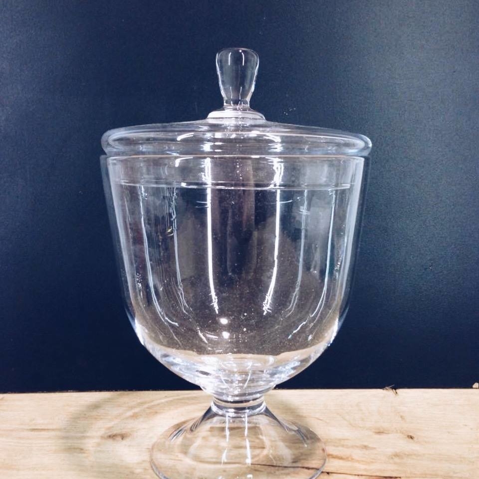 Ваза для солодощів з кришкою скло FP-032