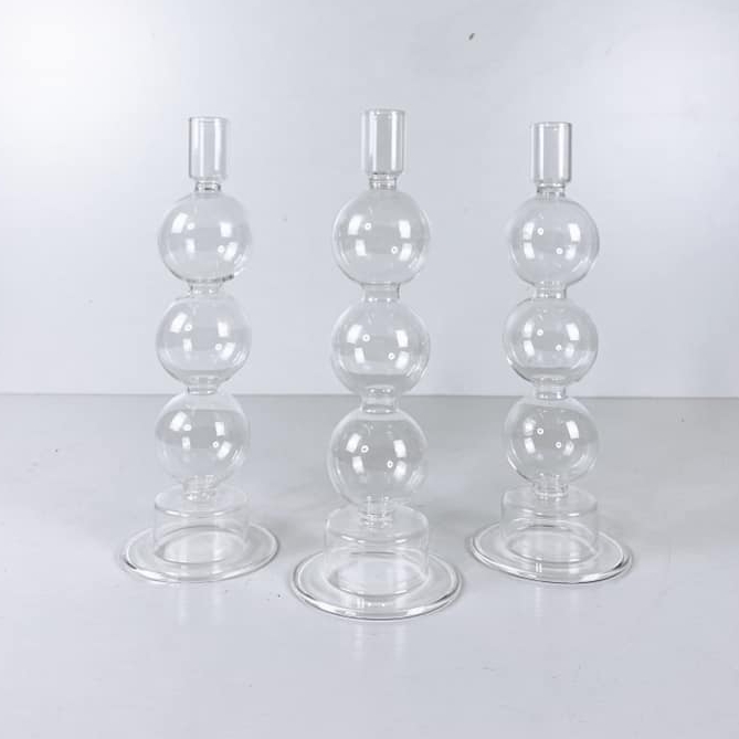 Підсвічник прозоре скло CA-120