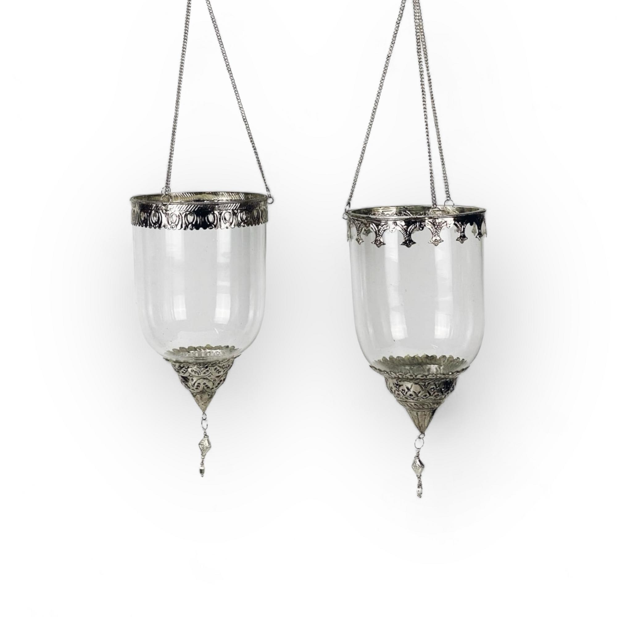 Підсвічник підвісний східний з декором скло/метал CS-036