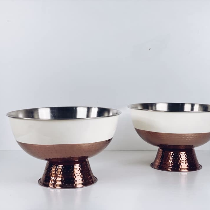 Чаша для охолодження пляшок з напоями нерж сталь/мідь/біла емаль BB-034