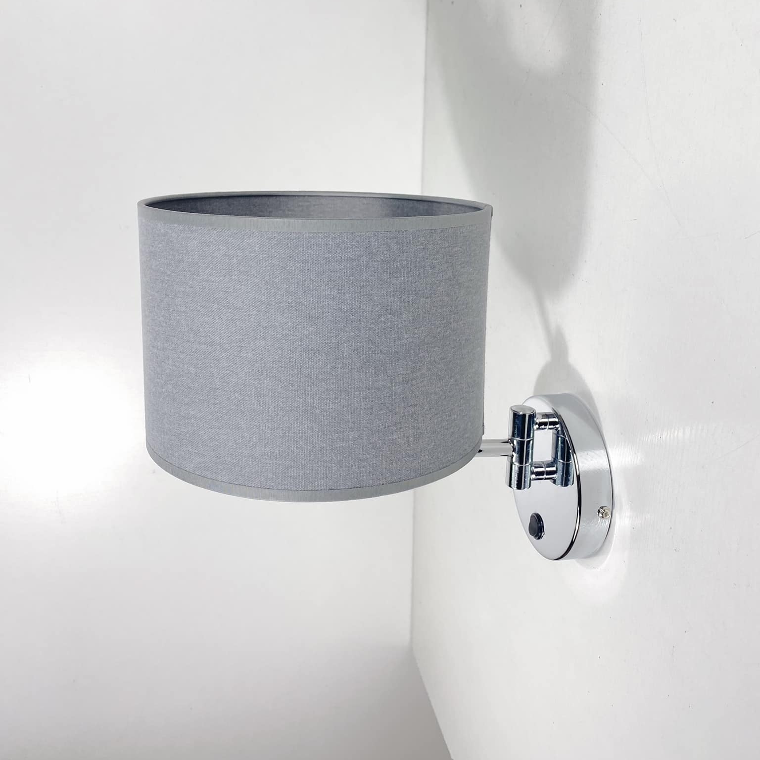 Бра Hotel хром/сірий абажур LW-027