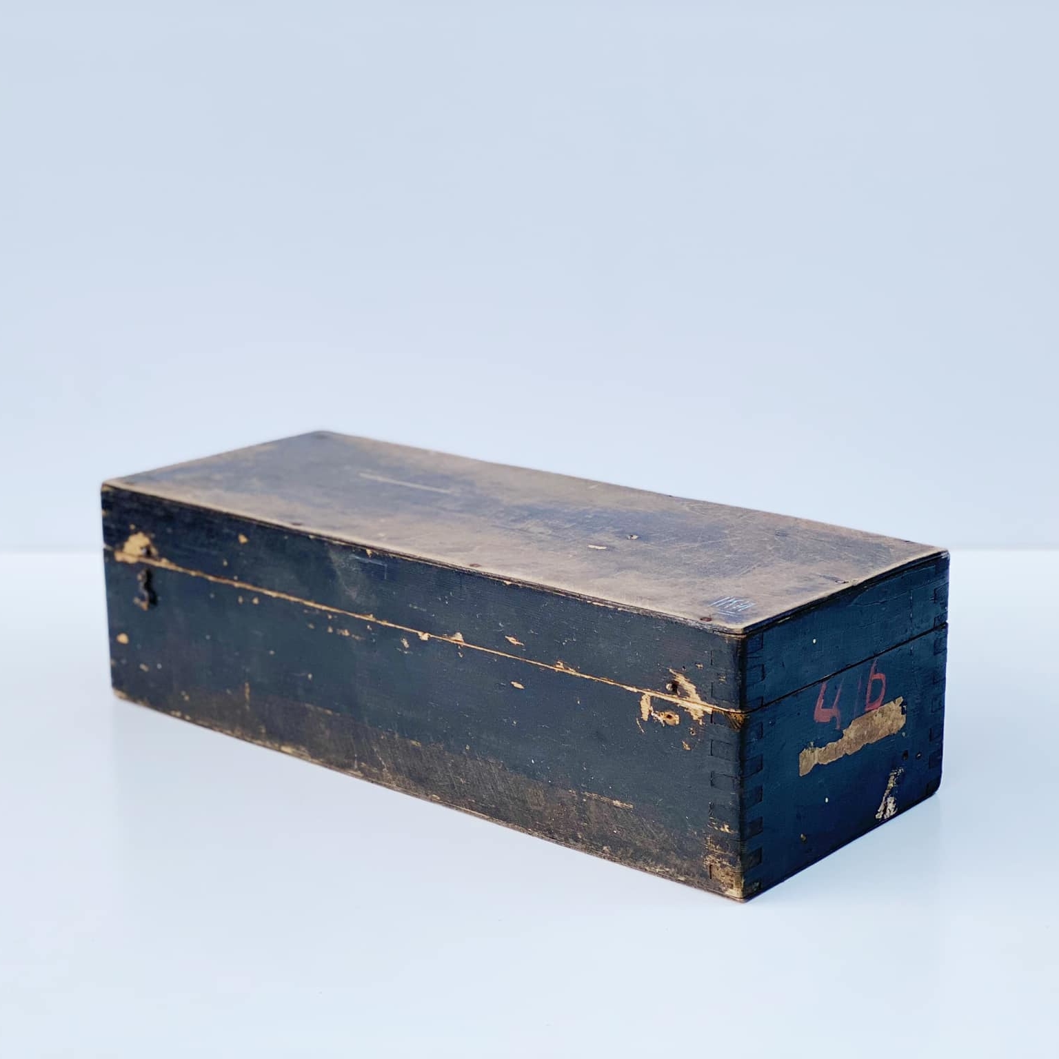 Ящик-контейнер для приладів вінтаж дерево 9