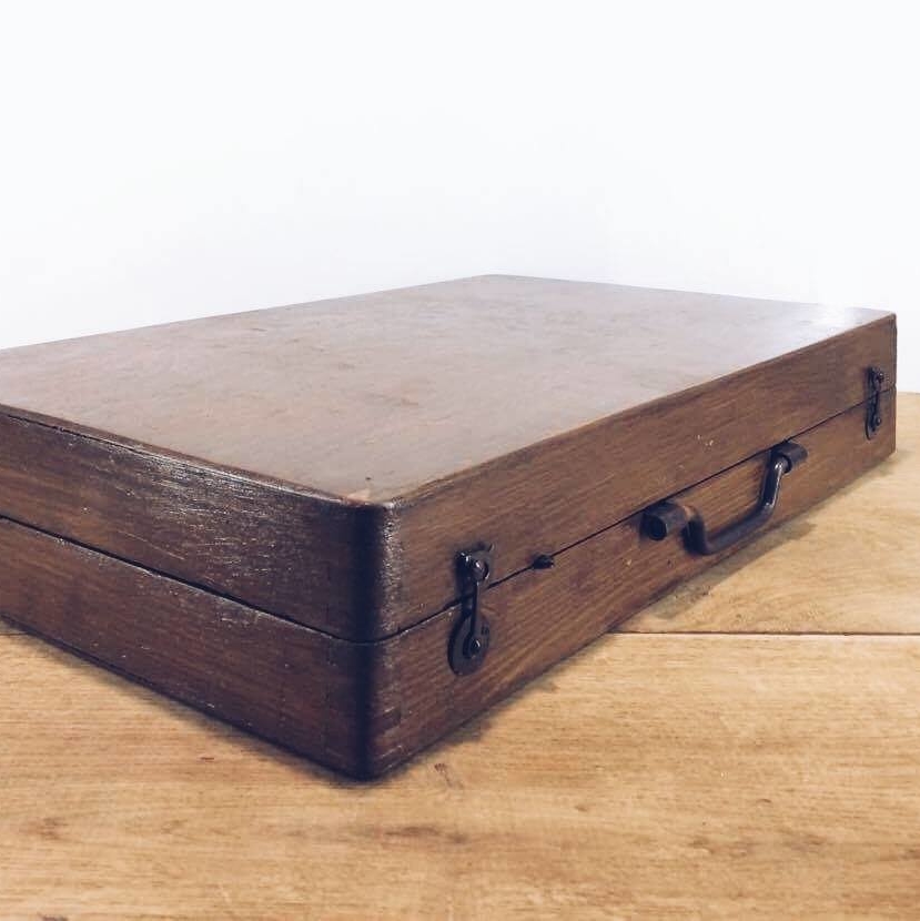 Ящик-чемодан дерево вінтаж 12