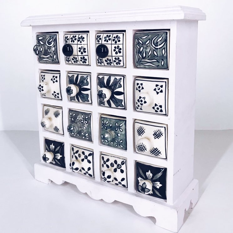Комодик декоративний з керамічними шухлядками BX-076