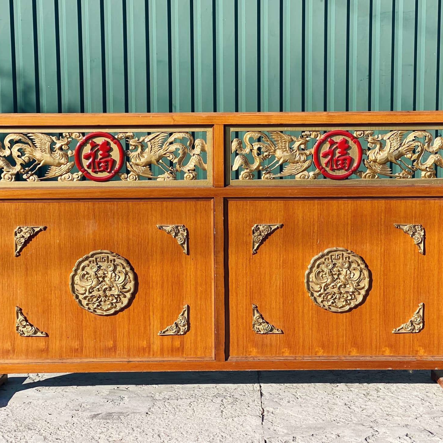 Перегородка інтер'єрна китайська з різбленням-вінтаж