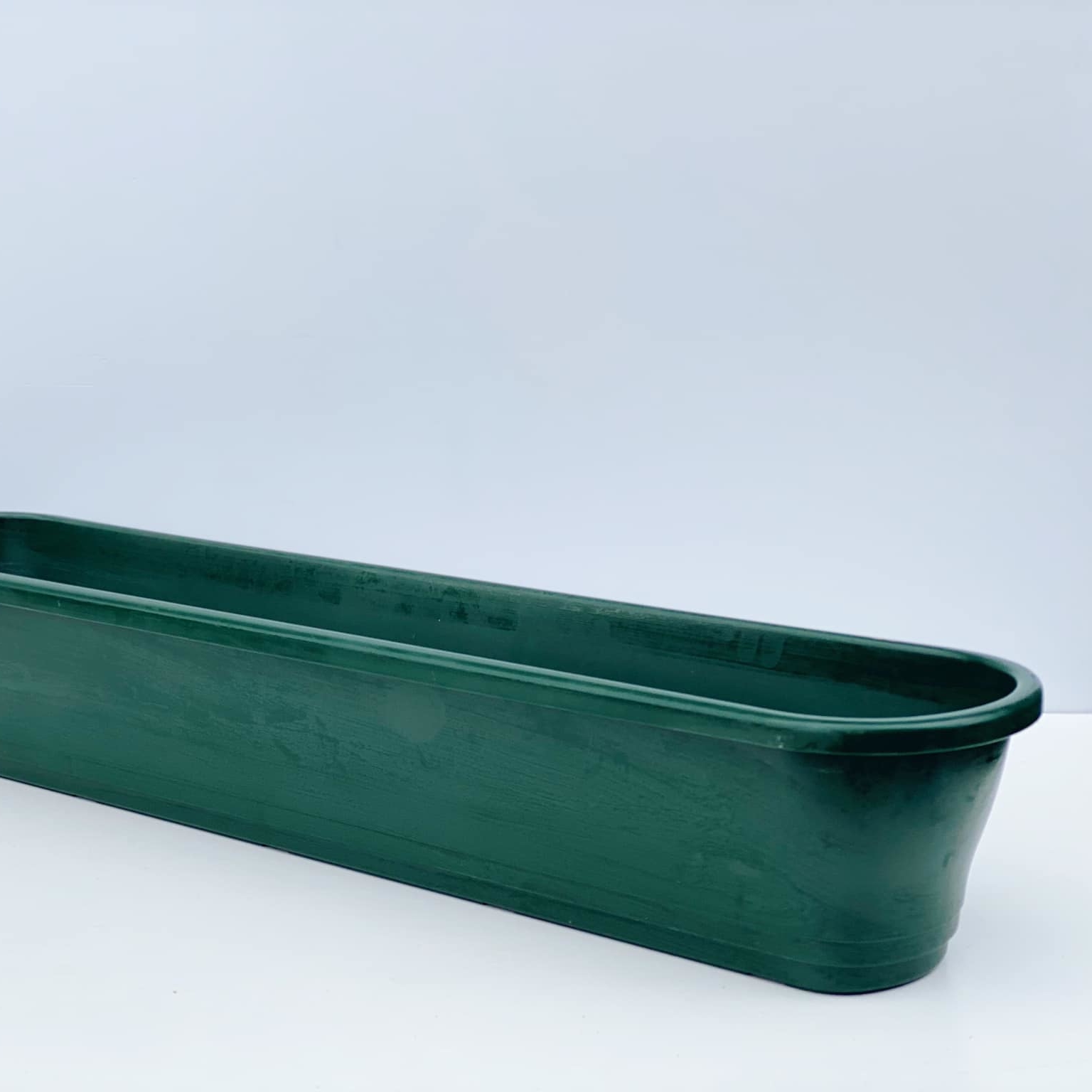 Вазон-кашпо зелений пластик