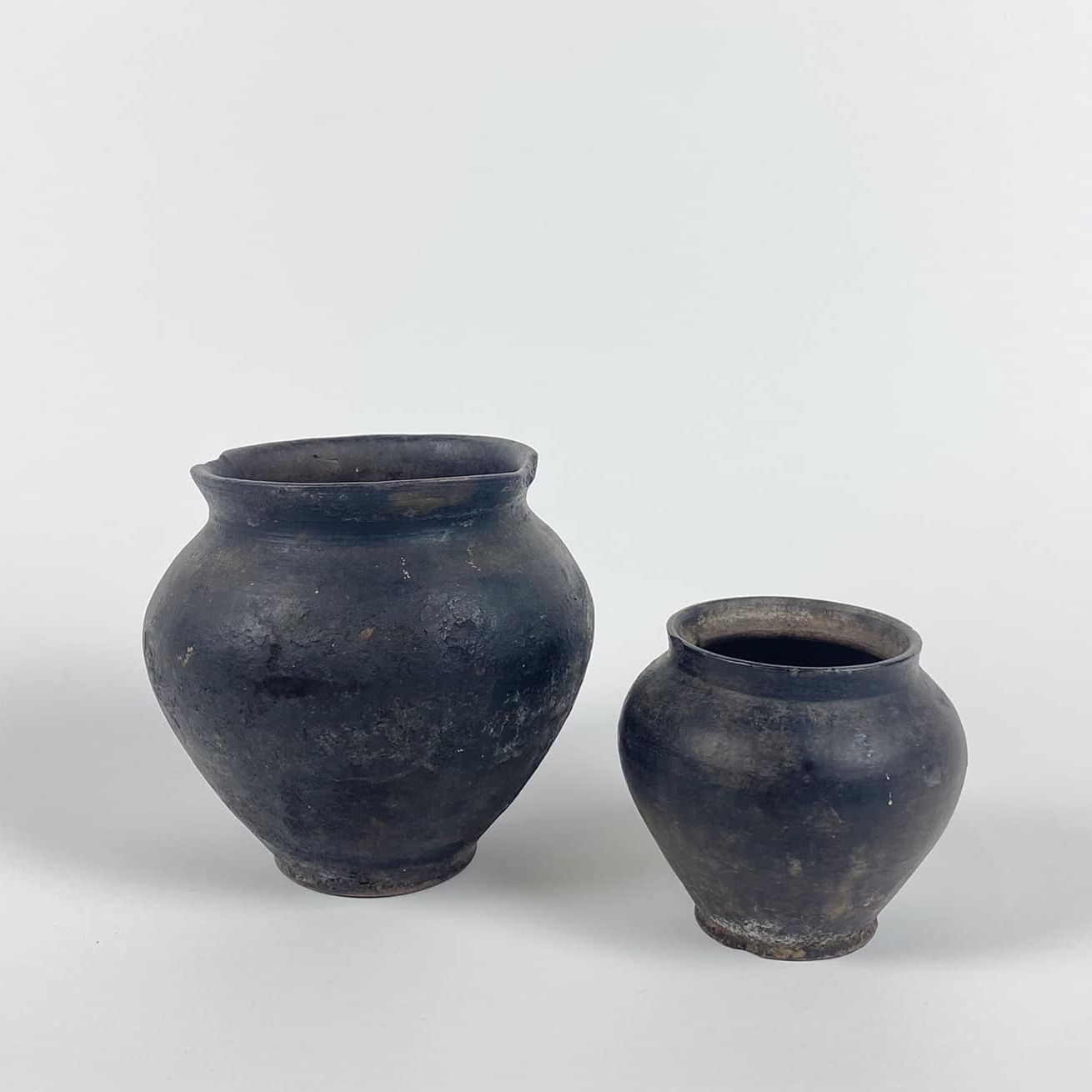 Горщик чорний кераміка етно EN-029