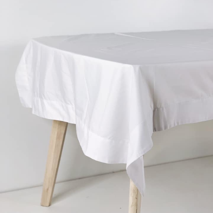 Скатертина біла прямокутна TT-043