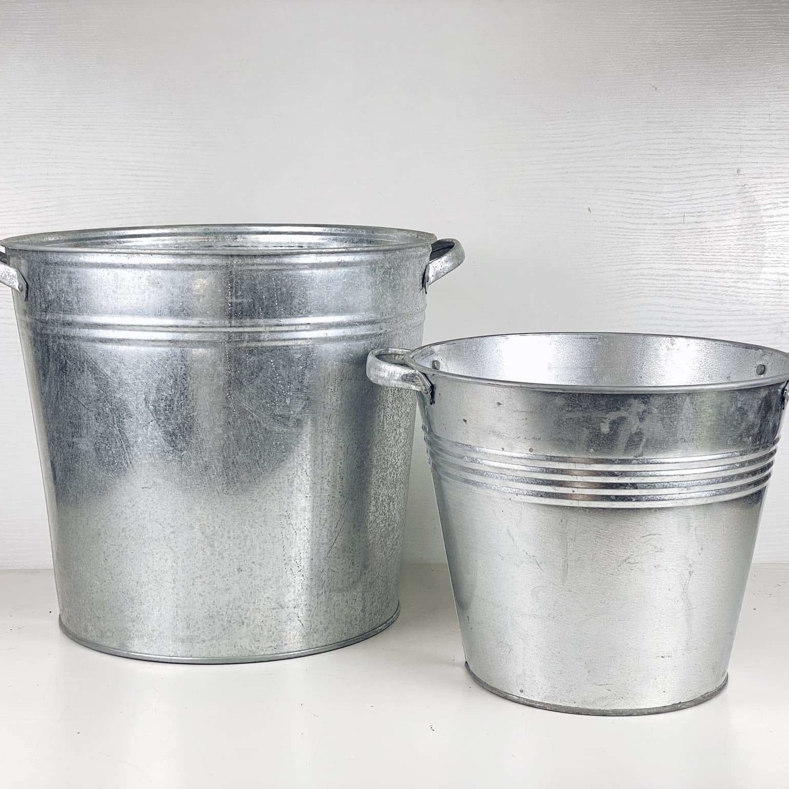 Ємність з 2 ручками оцинкована 1