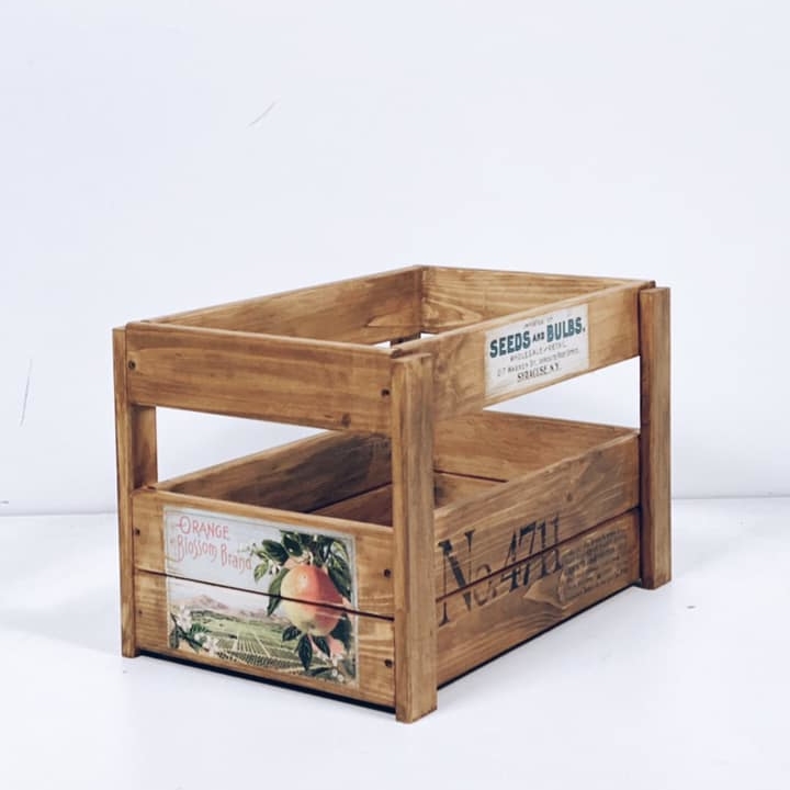 Ящик для фруктів дерев'яний №19