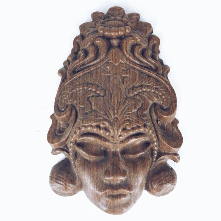 Маска настінна Азіатка пластик WD-014