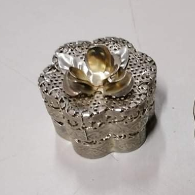 Шкатулка Квітка метал вінтаж