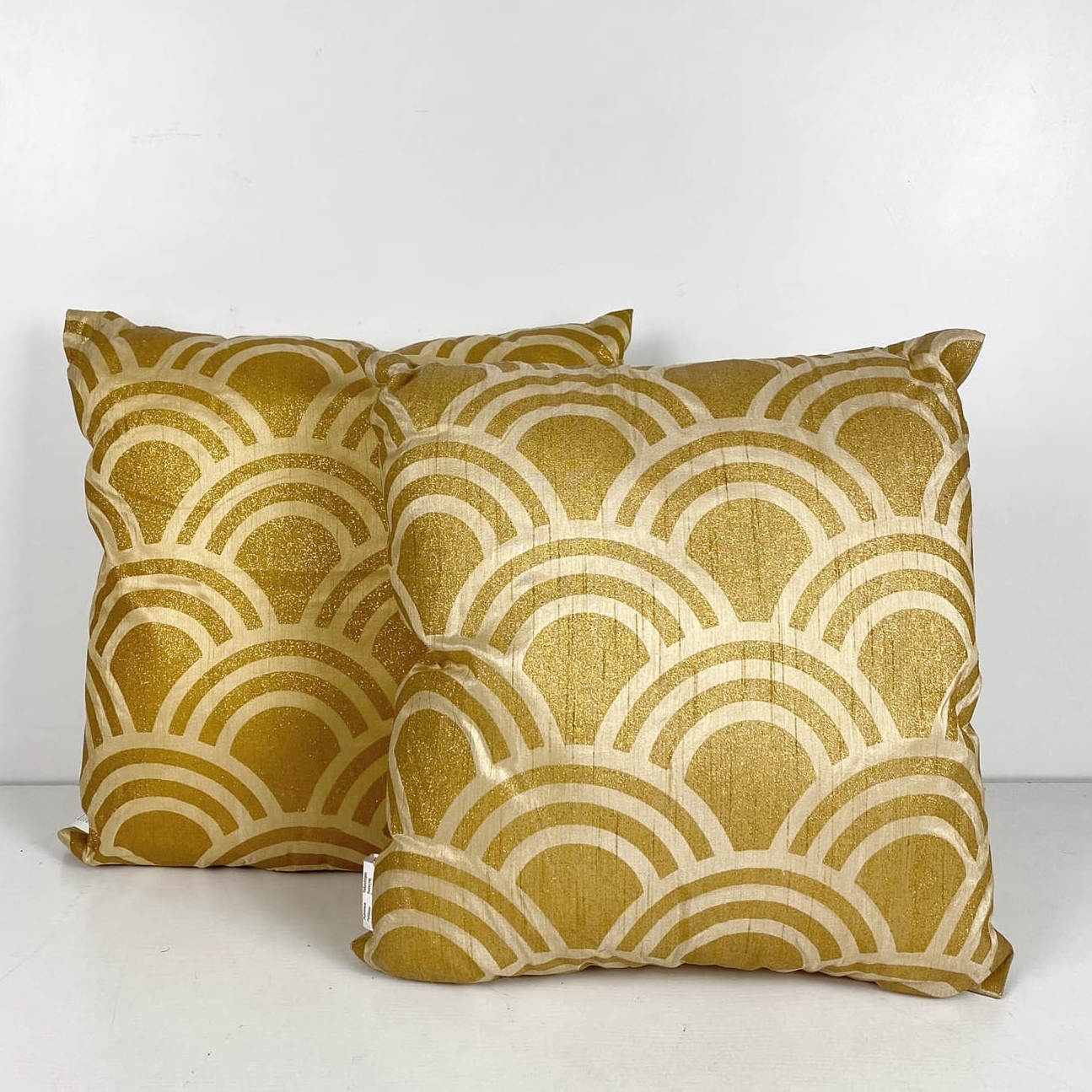 Подушка декоративна охра/золото PW-358