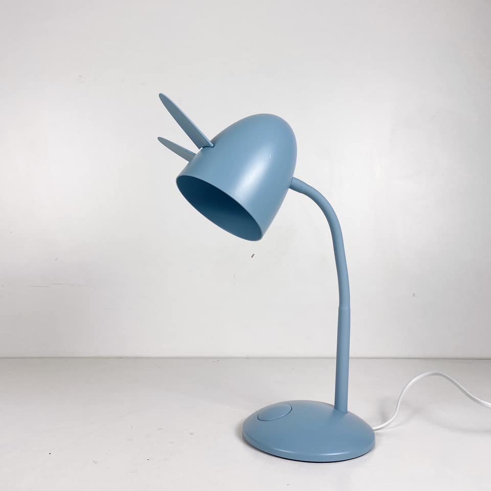 Лампа настільна зі змінними вушками метал блакитна LT-209