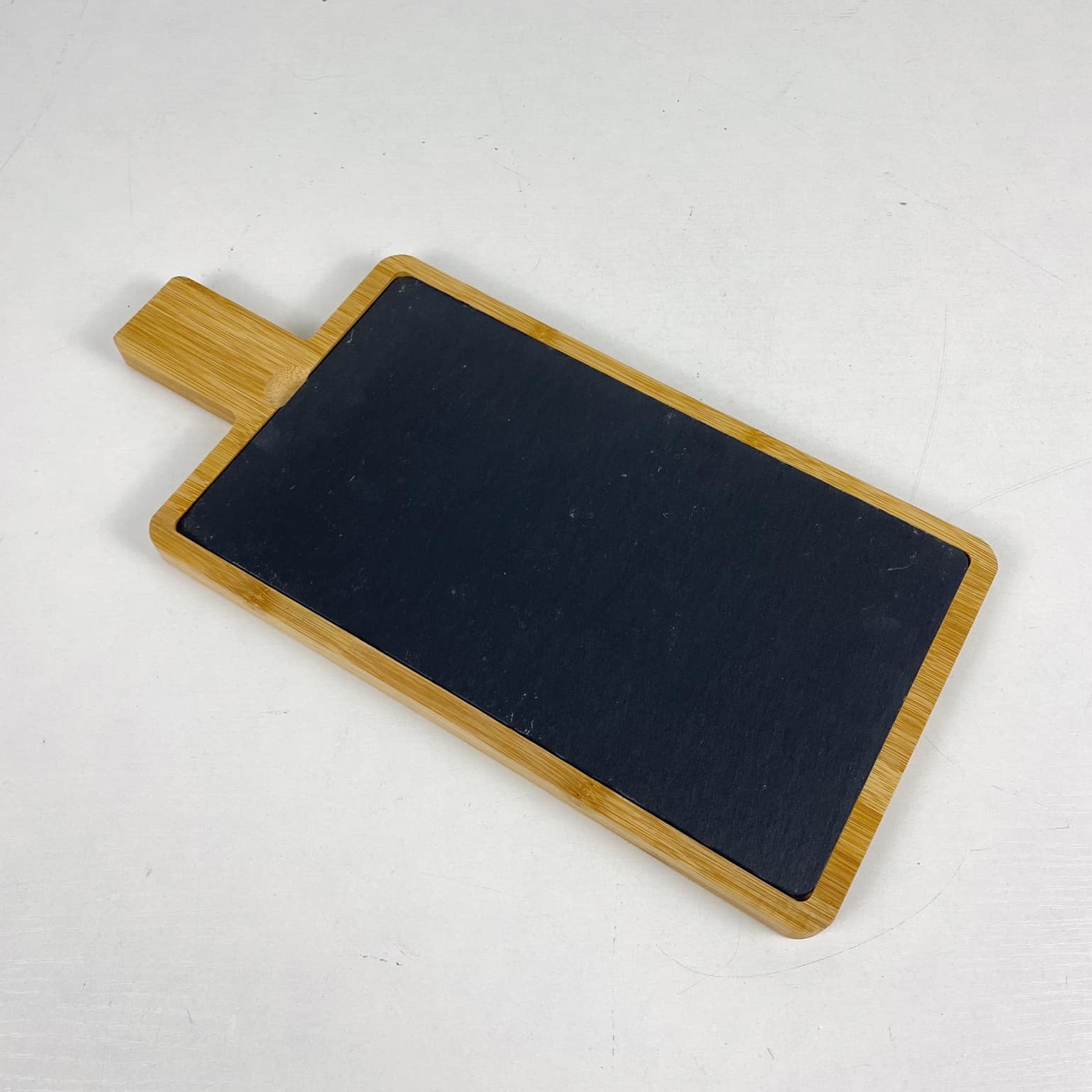 Дошка-таця кухонна бамбук/сланець KH-192