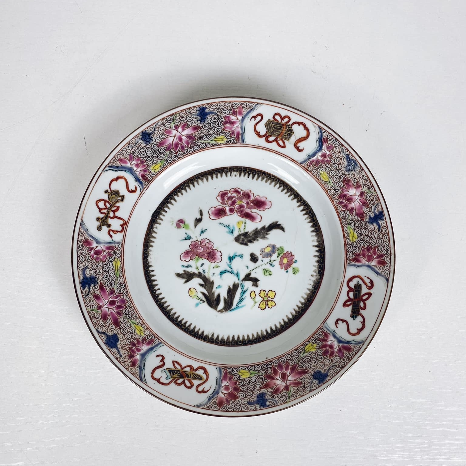 Блюдо-тарілка Квіти Китай порцеляна вінтаж PP-083