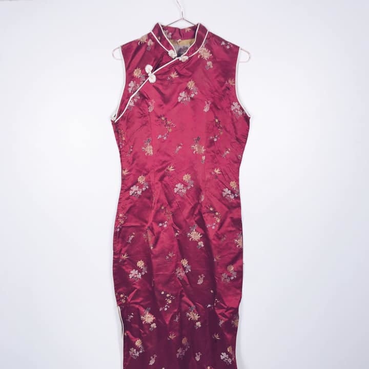 Сукня китай жакард червона 5