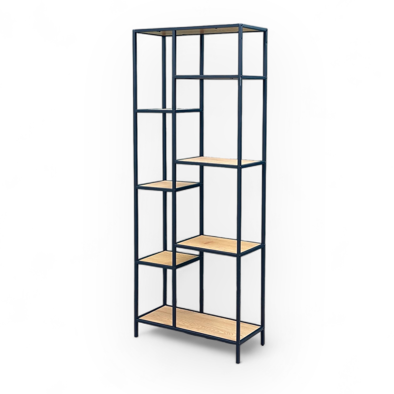 Стелаж з полицями на різній висоті метал/дерево SR-068