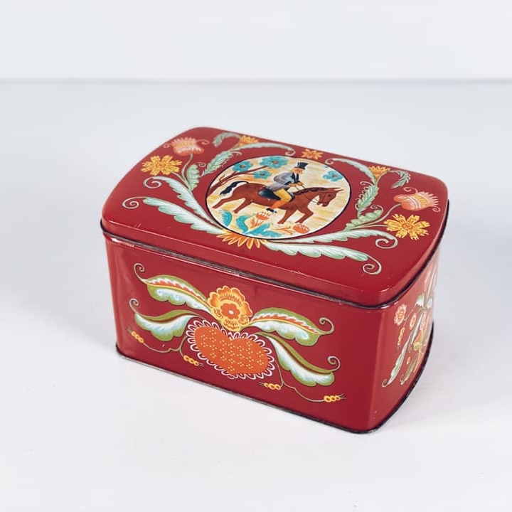 Коробка для льодяників кольорова метал вінтаж BX-101