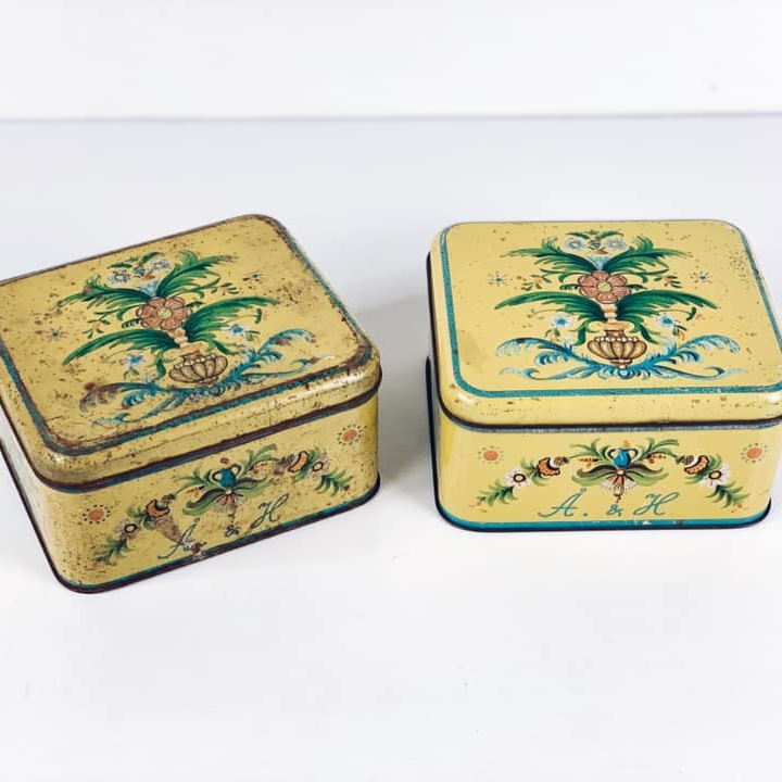 Коробка для льодяників кольорова метал вінтаж BX-102