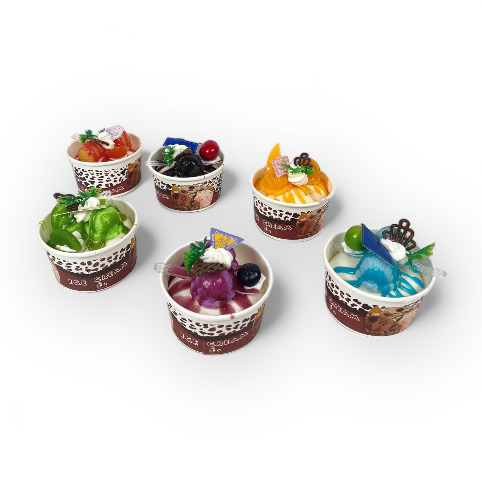 Морозиво з соусом в стаканчику муляж MF-038