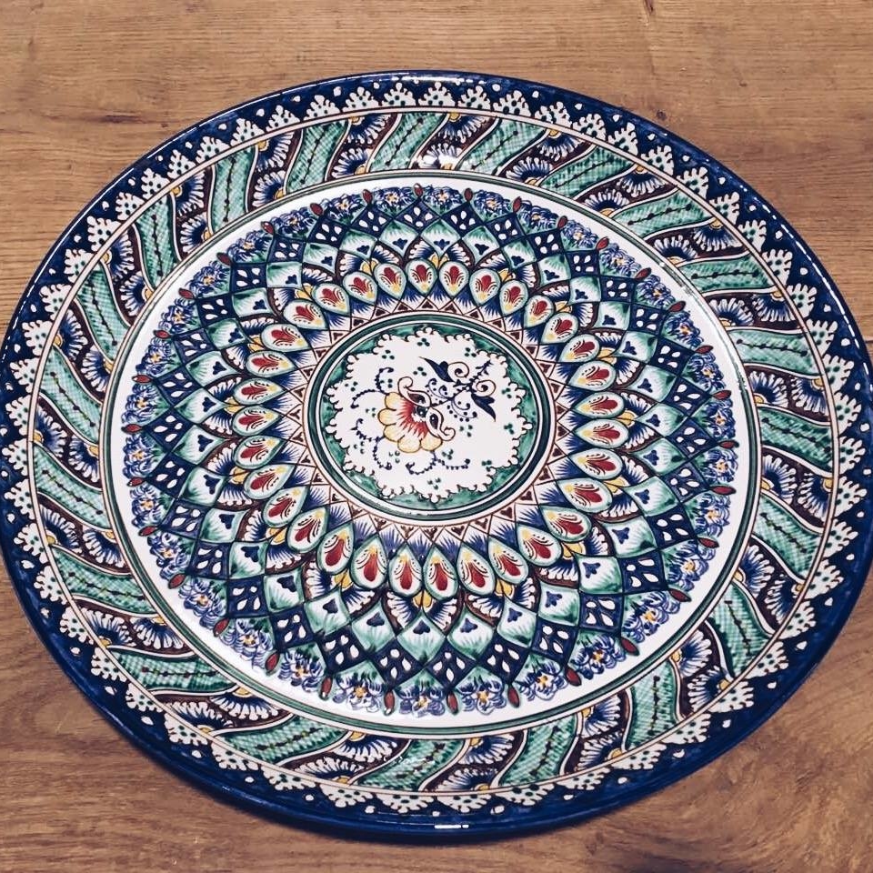 Блюдо кругле розпис східний кераміка PP-088