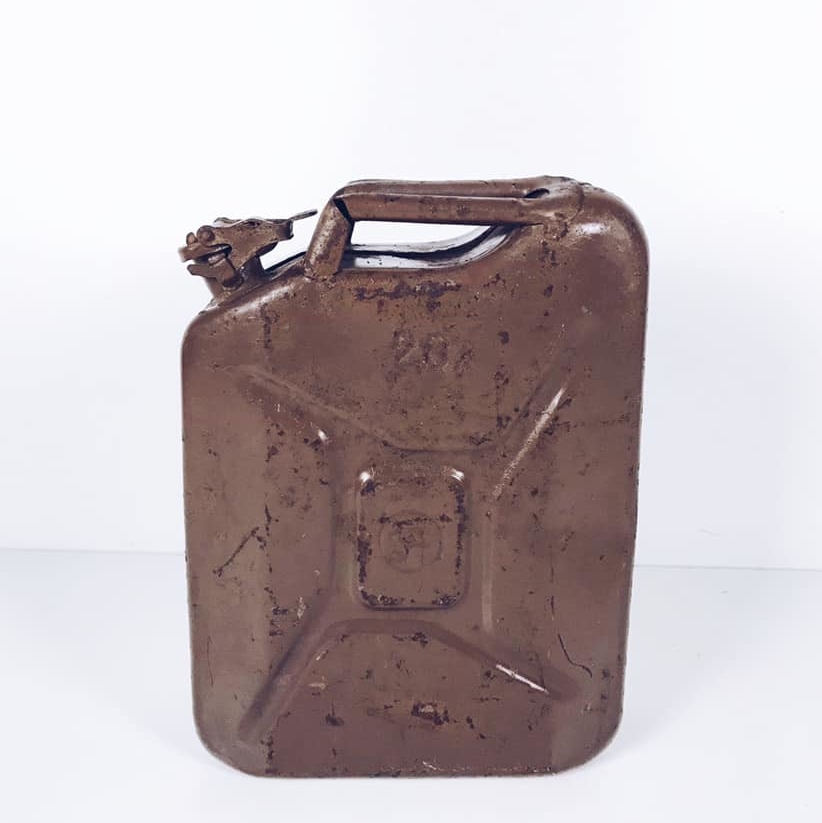 Каністра коричнева стара метал
