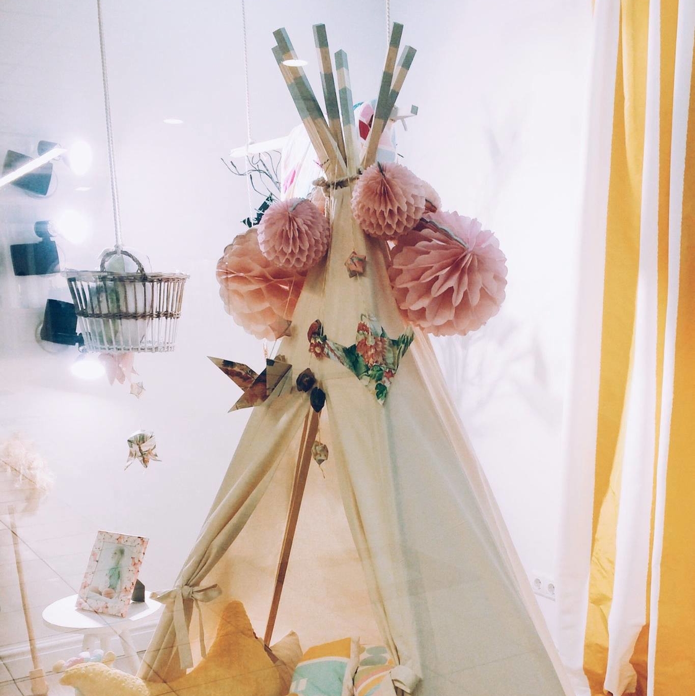 Вігвам дитячий молочний без декору