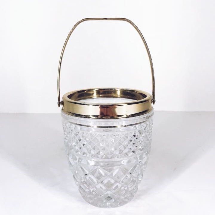 Відерце для льоду кришталь/метал BB-005