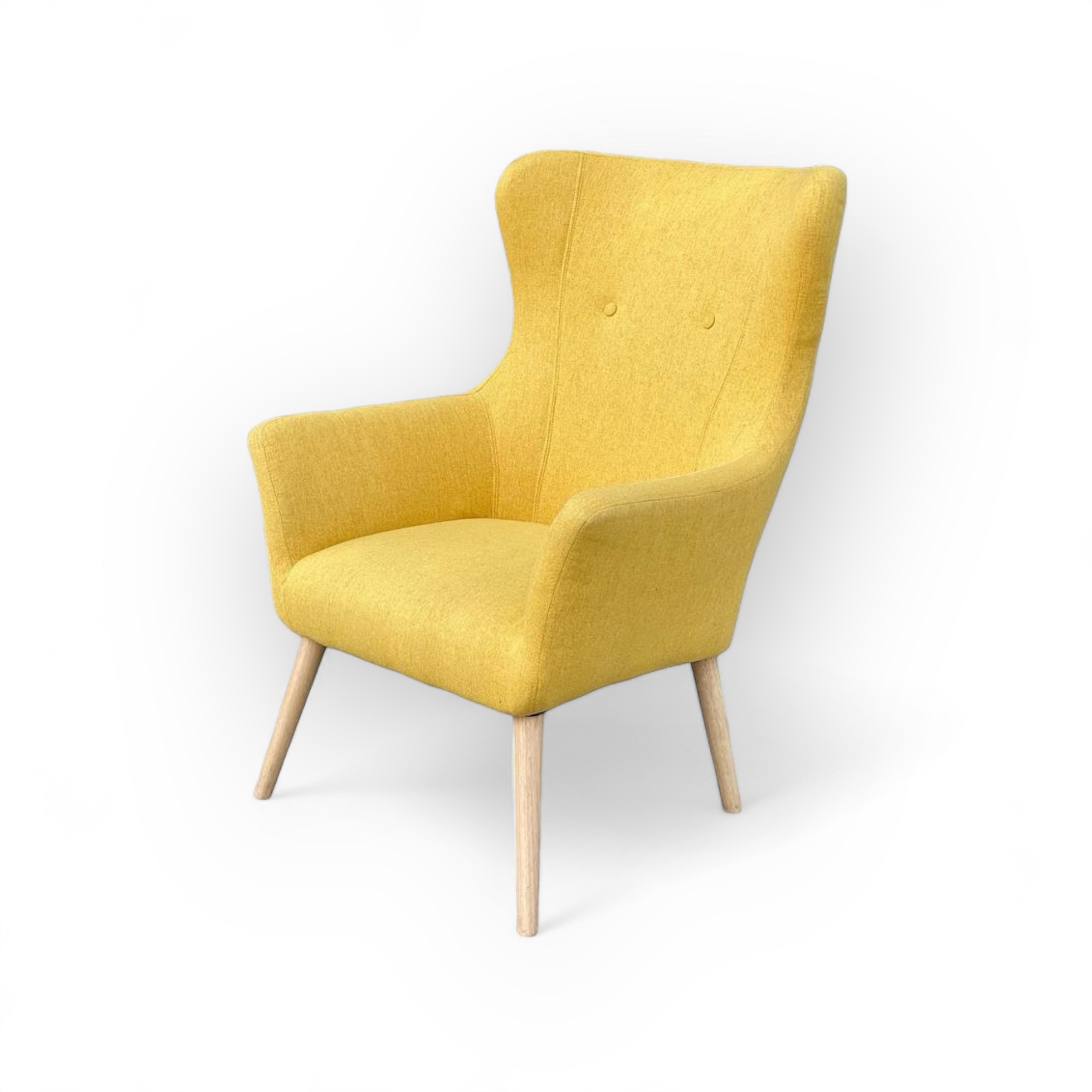 Крісло лаунж жовте CH-135