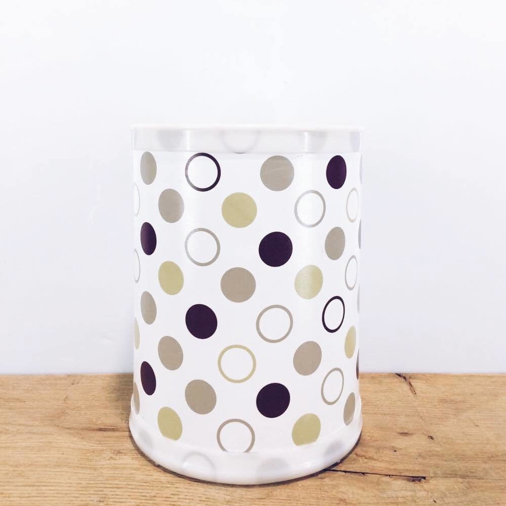 Ємність для дрібничок в горох пластик