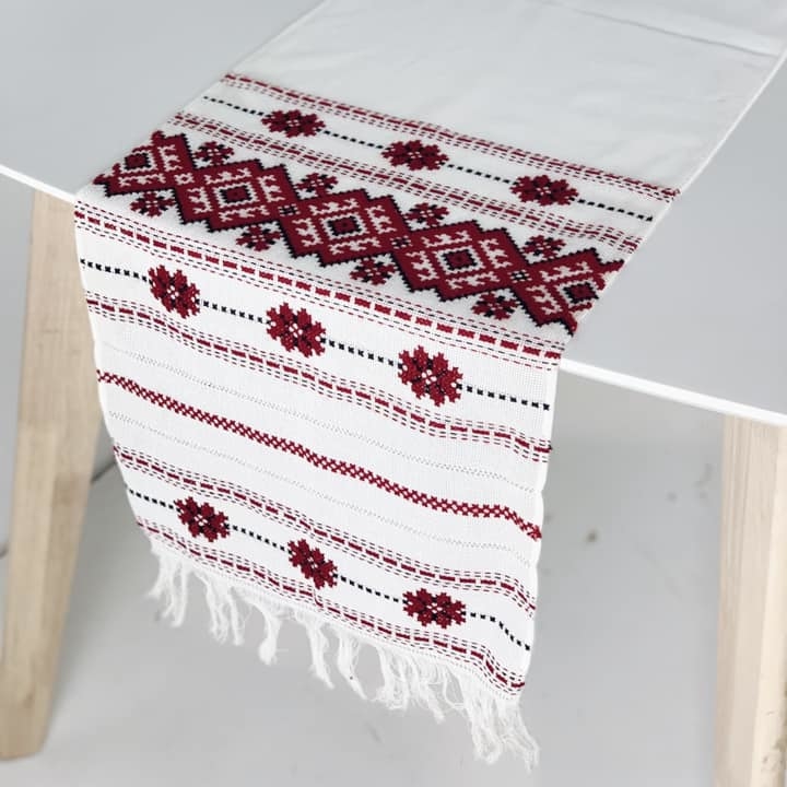 Рушник вишитий хрестиком етно TT-058