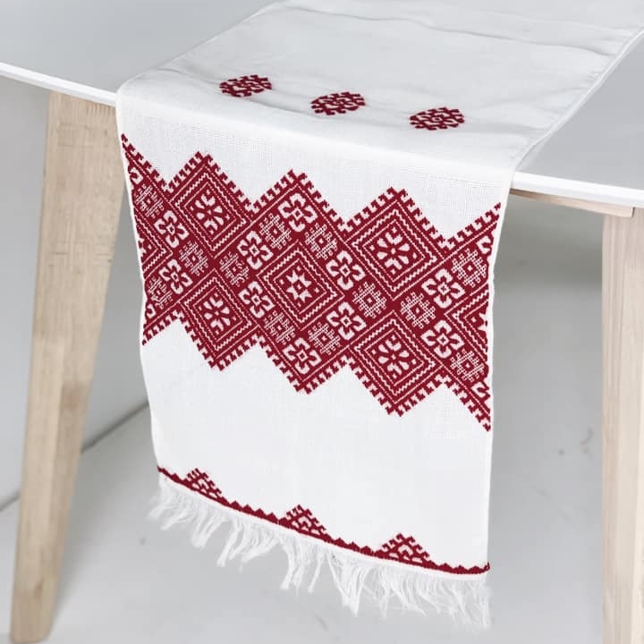Рушник вишитий хрестиком етно TT-059