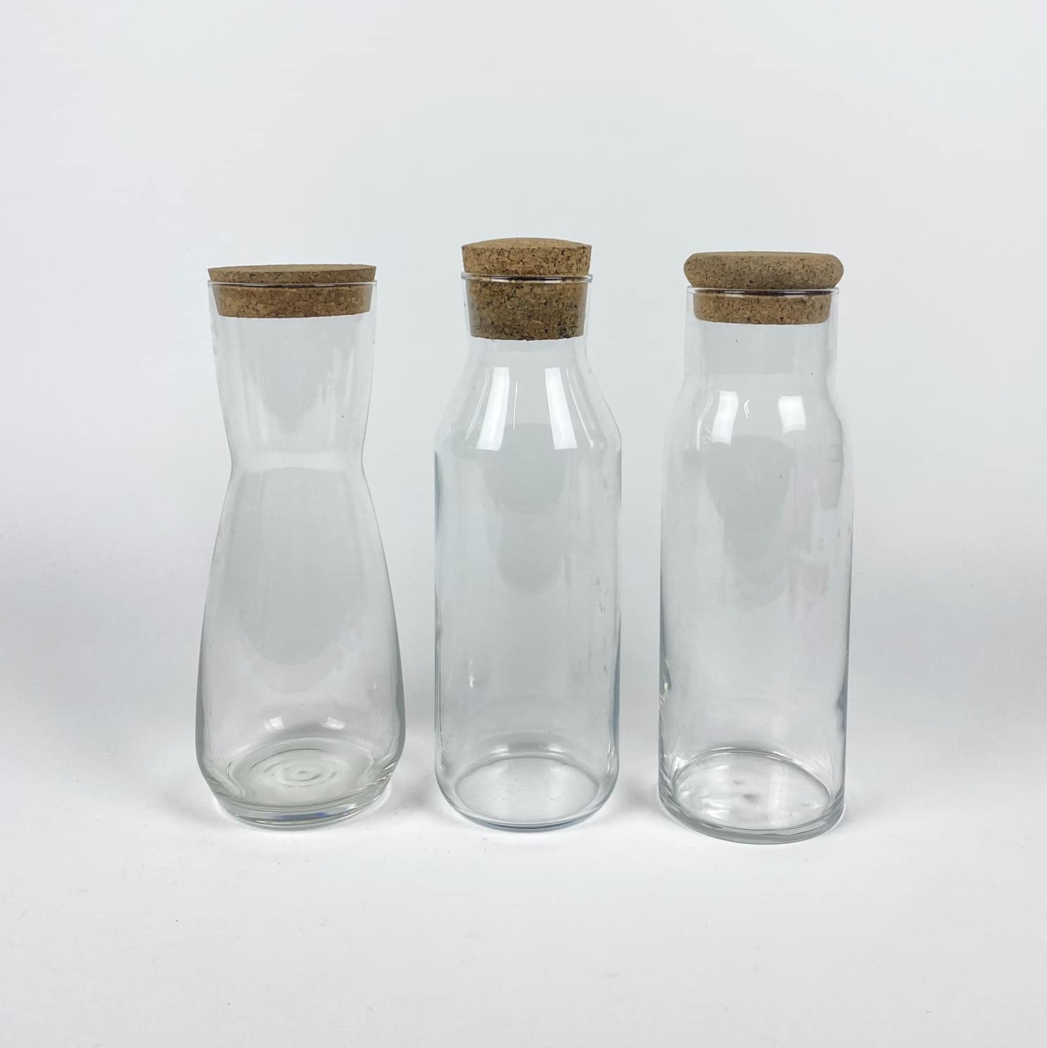 Графин-пляшка скло з корковою пробкою KF-031