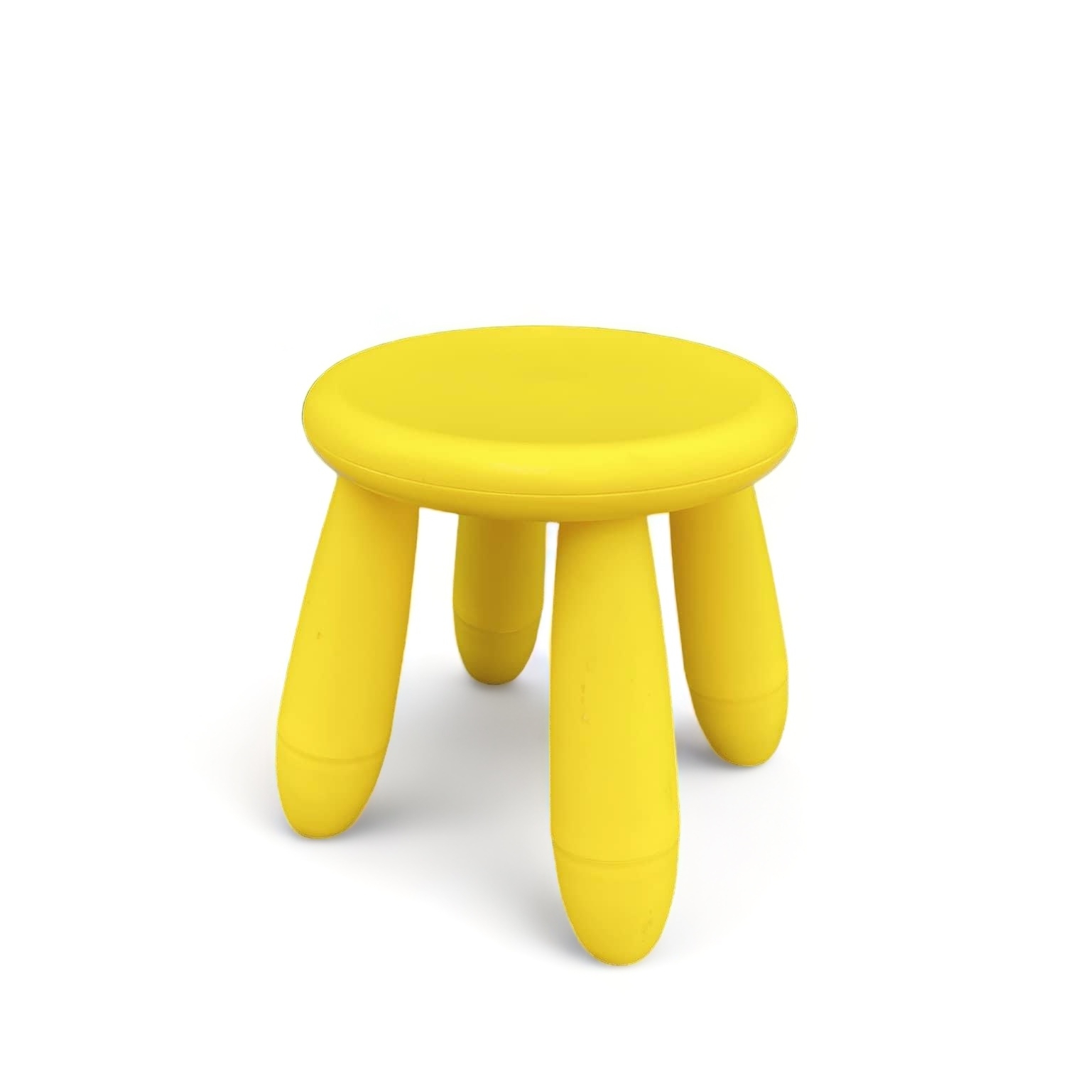 Табурет дитячий жовтий пластик
