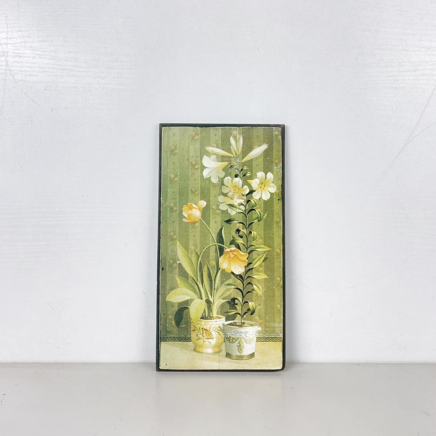 Натюрморт на дошці Квіти у вазонах AR-714