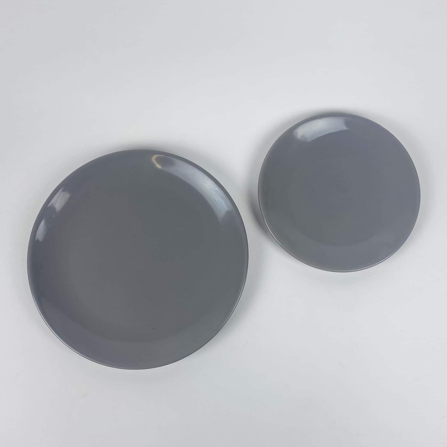 Тарілка обідня сіра кераміка PP-094