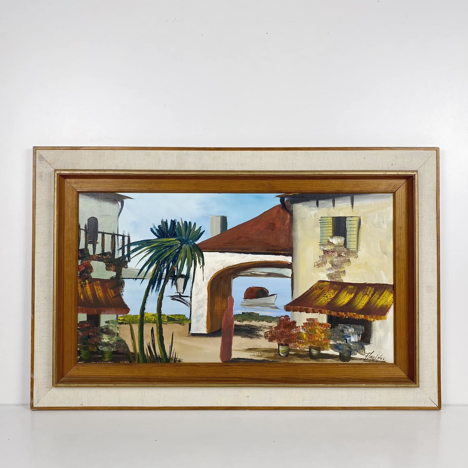 Живопис Будинки старого міста у рамі AR-803