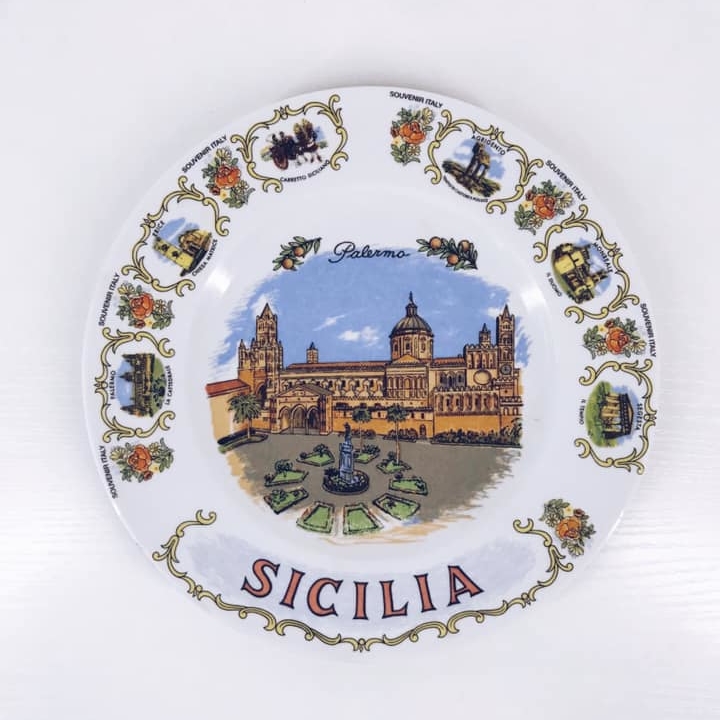 Тарілка декоративна Sicilia порцеляна вінтаж